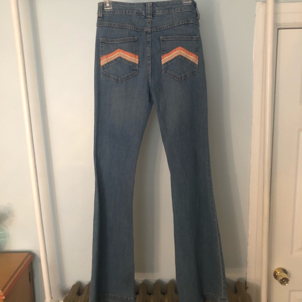 High waisted free people flare jeans
